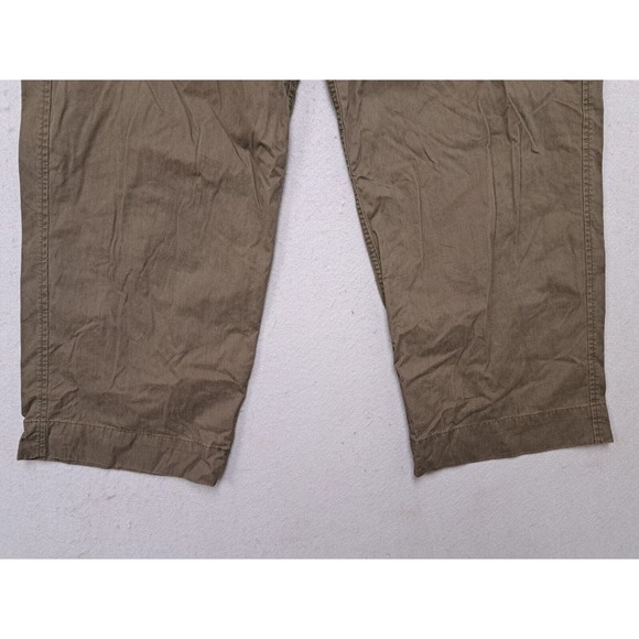 VTG Abercrombie Fitch Pants Mens XL 38x30 Paratroops Cargo Baggy Green T-2083 - Picture 4 of 10